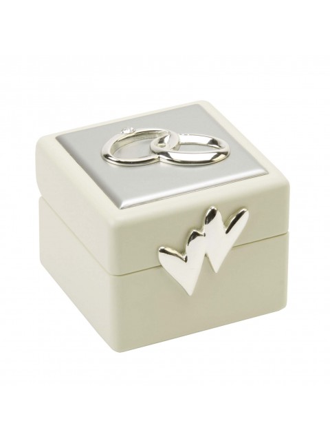 Amore MDF Wedding Ring Box with Icons & Crystals